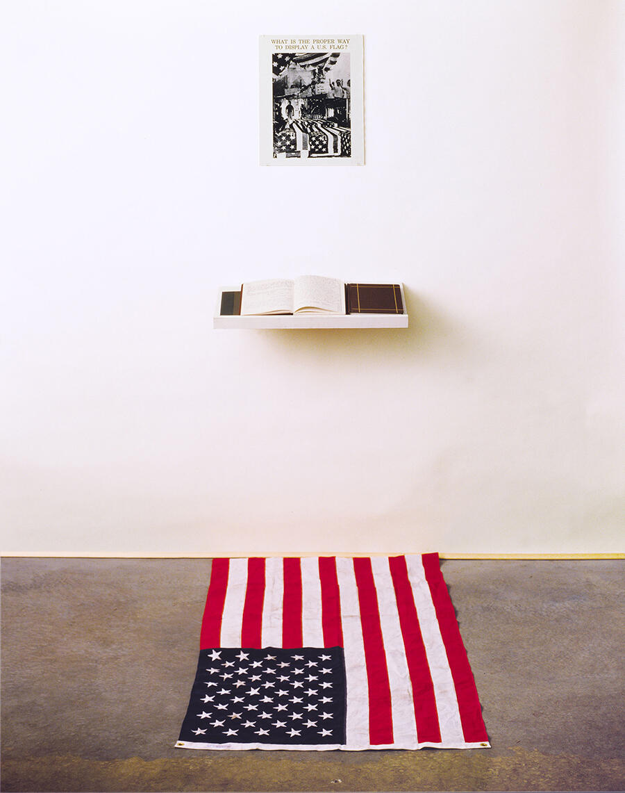 Dread-Scott-What-Is-the-Proper-Way-To-Display-a-US-Flag-1988