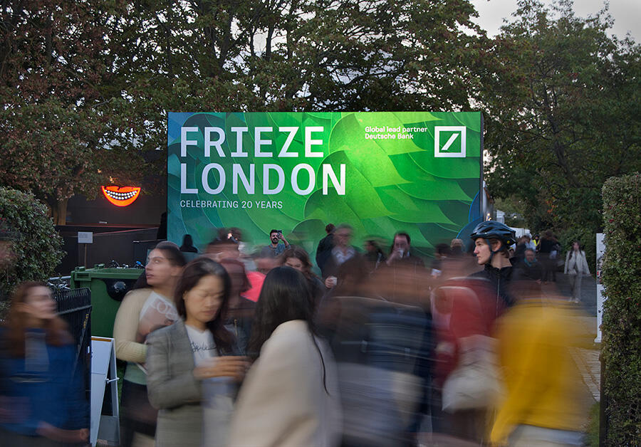 Exterior building of Frieze London art fair, 2023