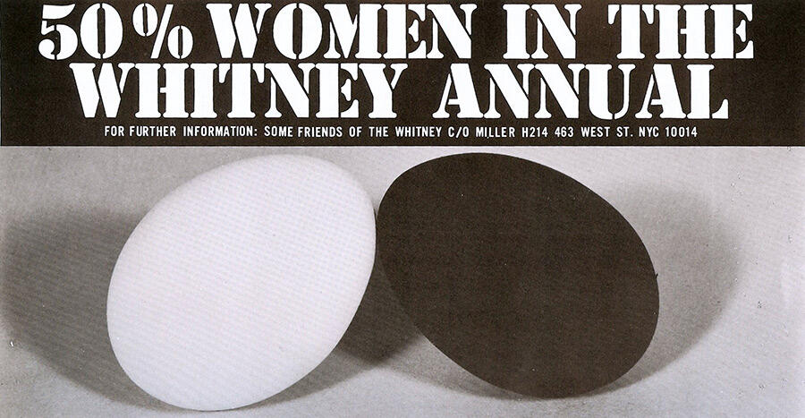 The Ad Hoc Women Artists’ Committee's advertisement in Artforum, December 1970