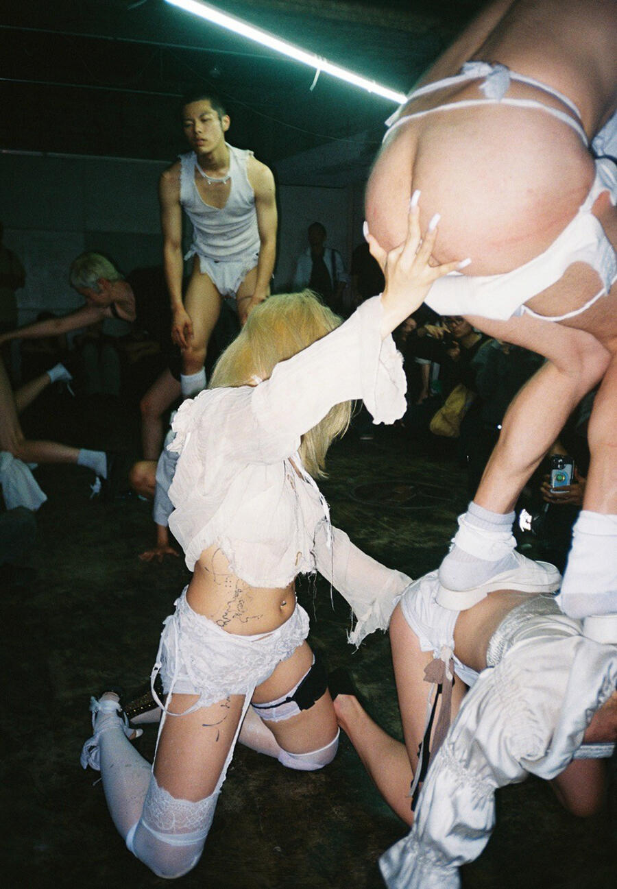 Young Boy Dancing Group 